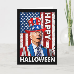 Lustiger Joe Biden 4. Juli Frohes Halloween Amerik Karte