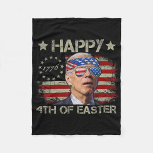 Lustiger Joe Biden 4. Juli Fröhlicher 4. Ostern un Fleecedecke