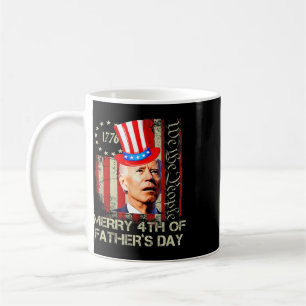 Lustiger Joe Biden 4. Juli Fröhlicher Vatertag Kaffeetasse
