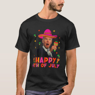 Lustiger Joe Biden Cinco De Mayo Frohen 4. Juli Mi T-Shirt