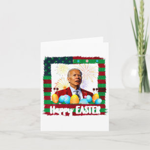 Lustiger Joe Biden Frohe Ostern Verwirrt 4. Juli Karte