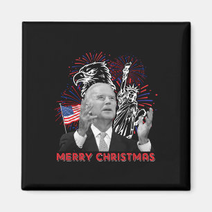 Lustiger Joe Biden Frohe Weihnachten im Juli USA-F Magnet