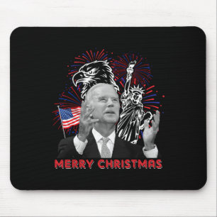 Lustiger Joe Biden Frohe Weihnachten im Juli USA-F Mousepad