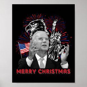 Lustiger Joe Biden Frohe Weihnachten im Juli USA-F Poster