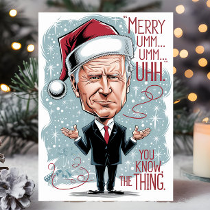 Lustiger Joe Biden Frohe Weihnachten, Sie wissen s Feiertagskarte