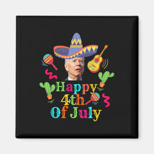 Lustiger Joe Biden Frohes 4. Juli Überraschung Cin Magnet