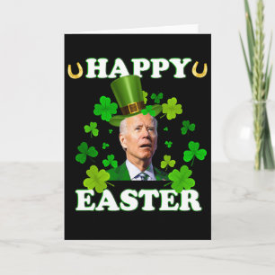 Lustiger Joe Biden Ostern verwirrt St Patricks Day Karte