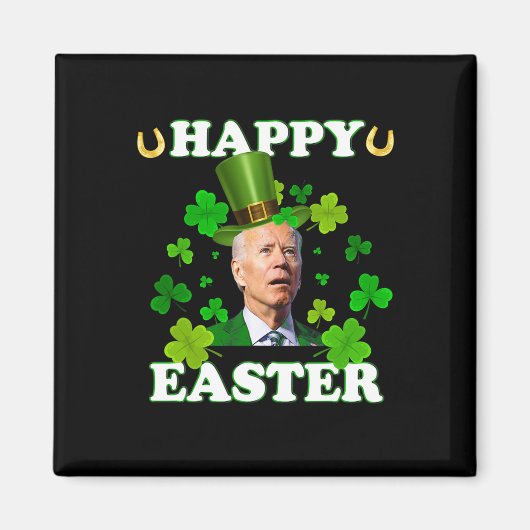 Lustiger Joe Biden Ostern verwirrt St Patricks Day Magnet (Vorne)