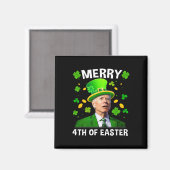 Lustiger Joe Biden St. Patricks Day Frohe 4. Oster Magnet (Vorderseite/Rückseite)