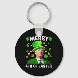 Lustiger Joe Biden St Patricks Day Frohe 4. Ostern Schlüsselanhänger