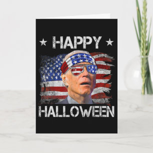 Lustiger Joe Biden Vierter 4. Juli Frohes Hallowee Karte