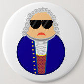 Lustiger Johann Sebastian Bach-Komponist Button (Vorderseite)
