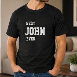 Lustiger John Persönlicher Bester John Aller Gebur T-Shirt