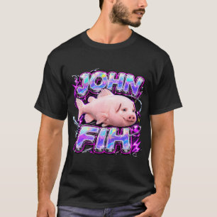 Lustiger John Pork Fih ruft Brainrot Fih Meme Y T-Shirt