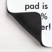 Lustiger jüdischer Rabbiner - cooler Cartoon Mousepad (Ecke)