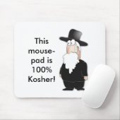 Lustiger jüdischer Rabbiner - cooler Cartoon Mousepad (Mit Mouse)