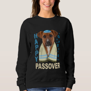 Lustiger jüdischer süßer Hund mit Kippah Matzah gl Sweatshirt