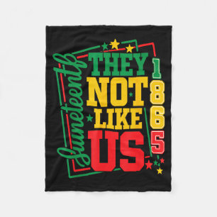 Lustiger Juneteenth 1865 gefällt Retro Juneteenth  Fleecedecke