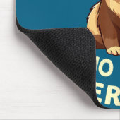 Lustiger Junge liebt Frettchen Süßes Tier Mousepad (Ecke)