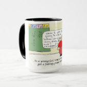 Lustiger junger Weihnachtsmann-Becher Tasse (Vorderseite Links)