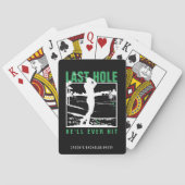 Lustiger Junggesellenabschied Golf Letztes Loch, d Spielkarten (Rückseite)