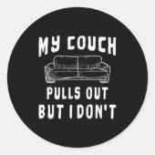 Lustiger Junggesellenabschied S Pull Out Männer Hu Runder Aufkleber (Vorderseite)