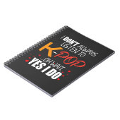 Lustiger K-Pop Geschenk-Ideen-Koreaner-Musikfreund Notizblock (Linke Seite)