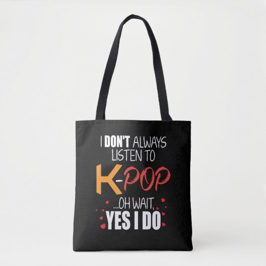 Lustiger K-Pop Geschenk-Ideen-Koreaner-Musikfreund Tasche (Vorderseite)