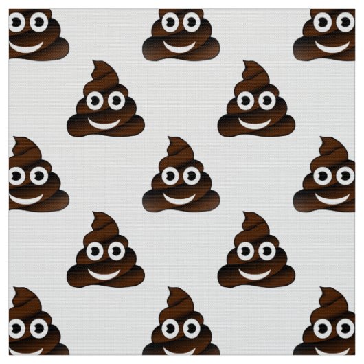 Lustiger Kacka-Emojistoff Stoff (Muster)
