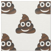 Lustiger Kacka-Emojistoff Stoff (Nahaufnahme)