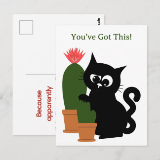Lustiger Kactus individuell Postkarte