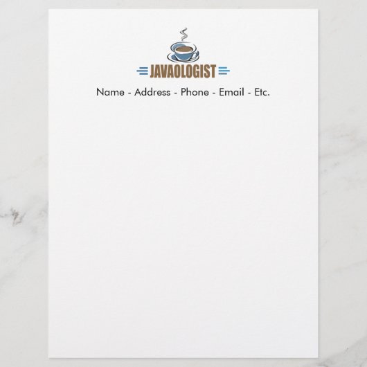 Lustiger Kaffee Briefkopf (Vorderseite)