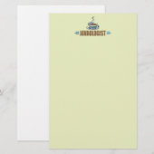 Lustiger Kaffee Briefpapier (Vorne/Hinten)