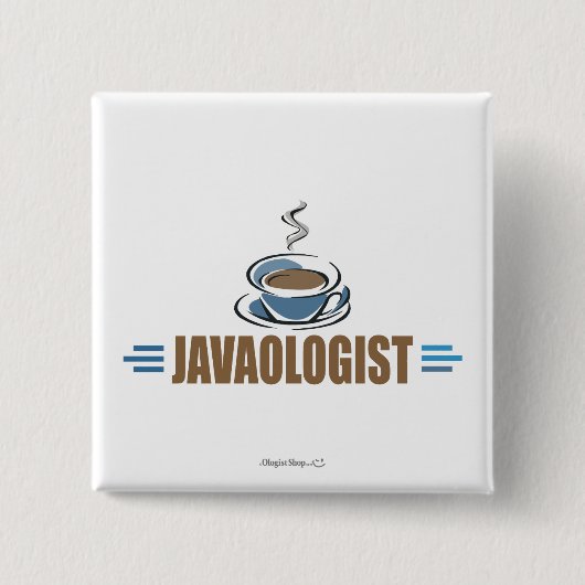 Lustiger Kaffee Button (Vorderseite)