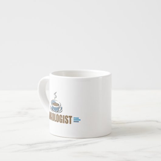Lustiger Kaffee Espressotasse (Vorderseite Links)