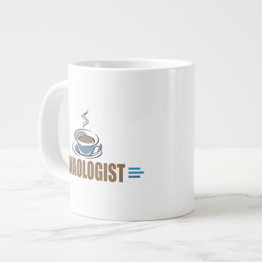 Lustiger Kaffee Jumbo-Tasse (Vorderseite Links)