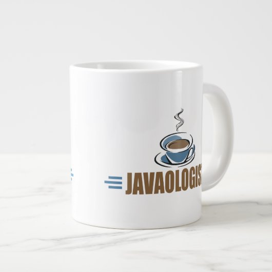 Lustiger Kaffee Jumbo-Tasse (Vorderseite Rechts)