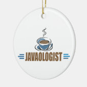 Lustiger Kaffee Keramik Ornament (Links)