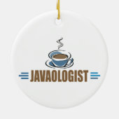 Lustiger Kaffee Keramik Ornament (Hinten)