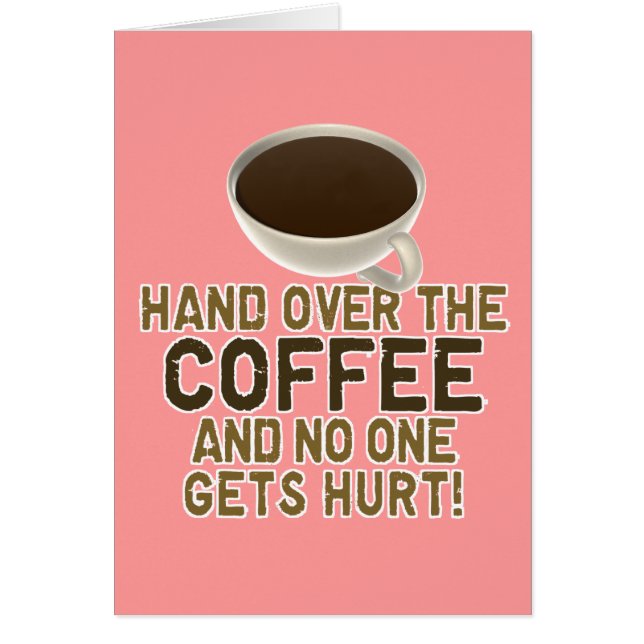 Lustiger Kaffee-Liebhaber (Vorne)