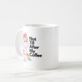 Lustiger Kaffee-Liebhaber-Tassen-RegenbogenUnicorn Kaffeetasse (Vorderseite Links)