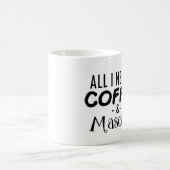 Lustiger Kaffee & Mascara Kaffeetasse (Mittel)