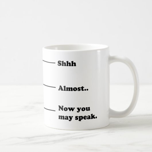 Lustiger Kaffee-messende Schale jetzt können Sie Kaffeetasse (Rechts)