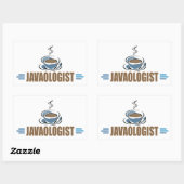 Lustiger Kaffee Rechteckiger Aufkleber (Blatt)