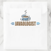 Lustiger Kaffee Rechteckiger Aufkleber (Tasche)