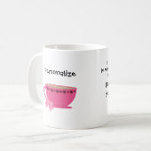 Lustiger Kaffee scherzt Girly Kaffeetasse (Vorderseite Links)