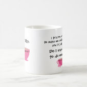 Lustiger Kaffee scherzt Girly Kaffeetasse (Mittel)