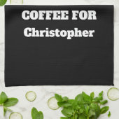 Lustiger Kaffee Snob Benutzerdefinierter Name Der  Geschirrtuch (Gefaltet)