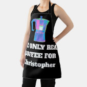Lustiger Kaffee Snob Benutzerdefinierter Name Der  Schürze (InSitu)