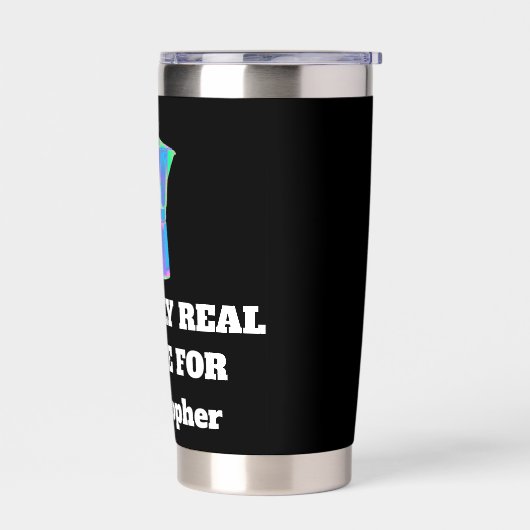 Lustiger Kaffee Snob Benutzername Dunkle Reise Tum Thermobecher (Links)